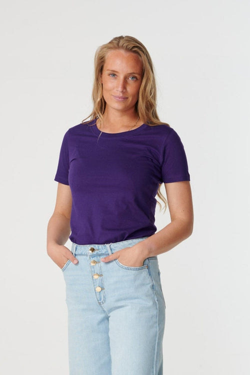 Fitted t-shirt – Purple - TeeShoppen Group™