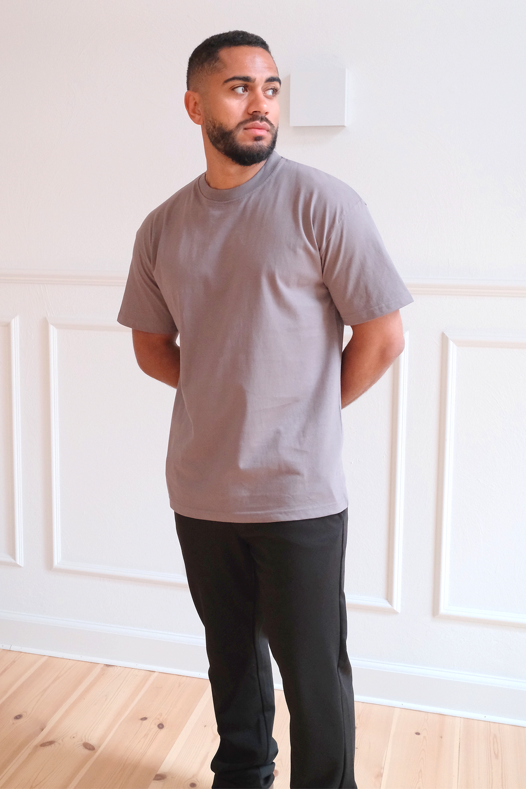 Boxy T-paita - tummanharmaa