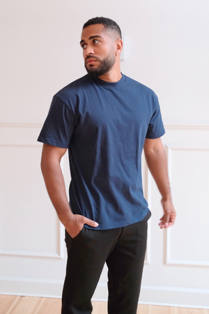 Boxy T-paita - Navy