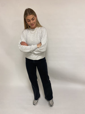 Basic Crewneck - Askegrå (dame) - TeeShoppen - Grå