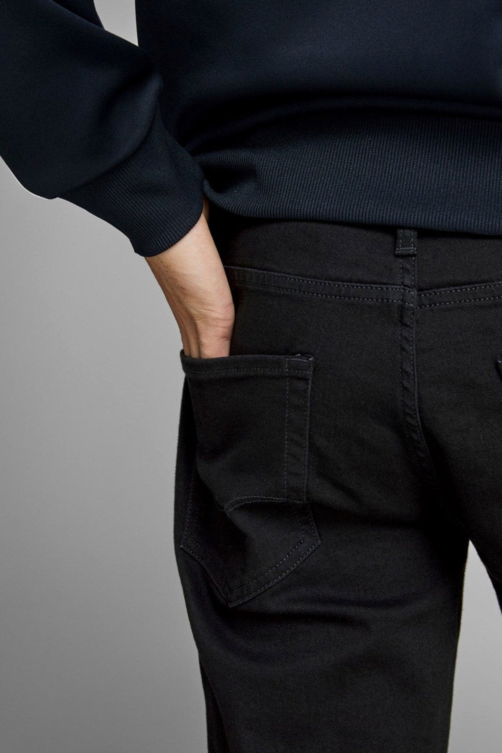 Mike Alkuperäiset farkut - musta denim