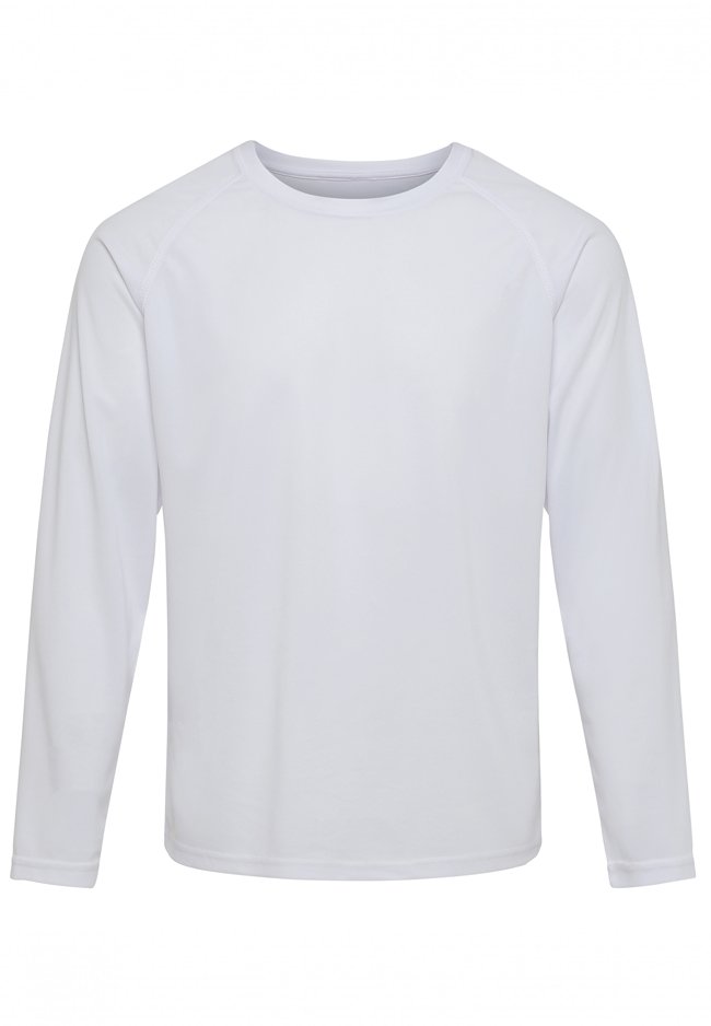 Longsleeve Training T -paita - valkoinen