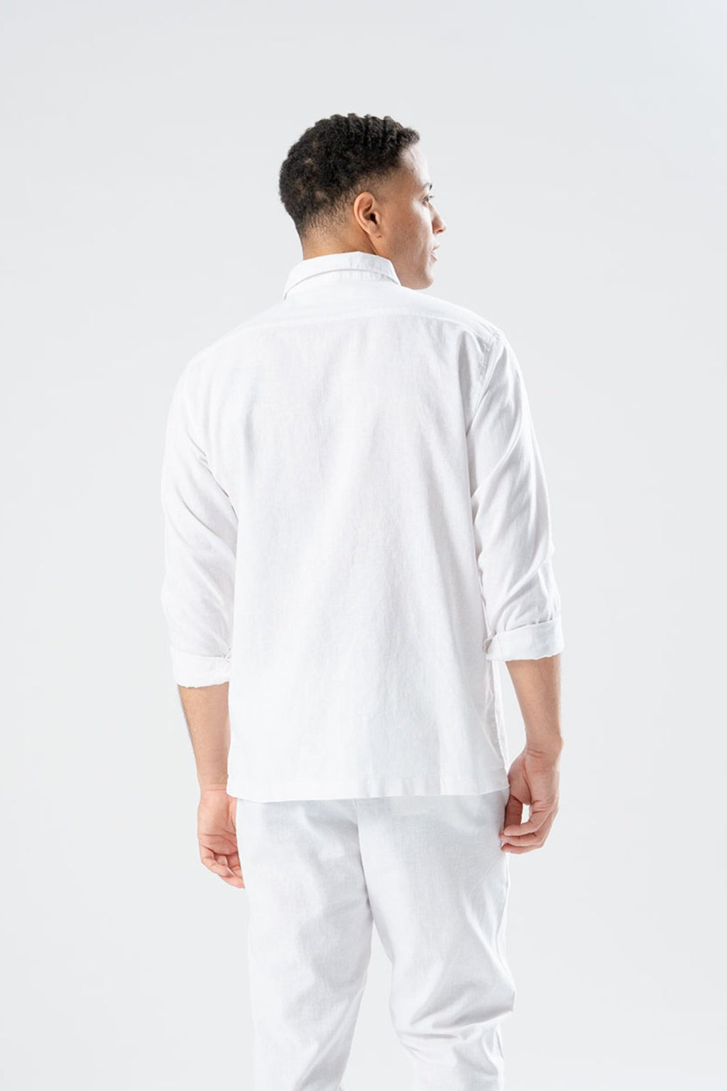 Pellavainen paita - Valkoinen