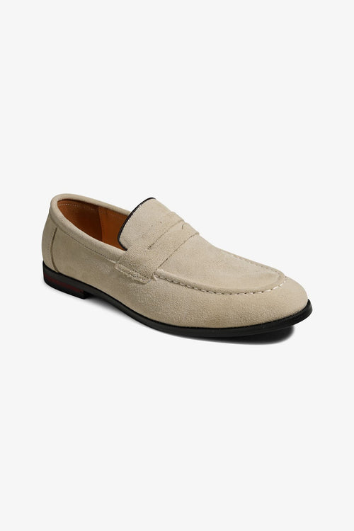 Loafers Suede - Grey - TeeShoppen Group™