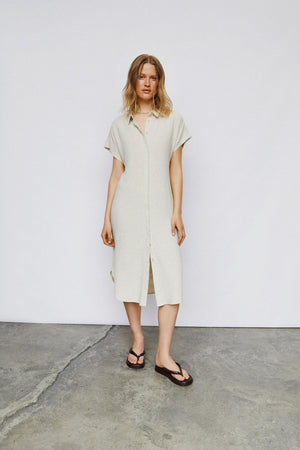 SANNE ADIL MIDI KJOLE - Sandhell