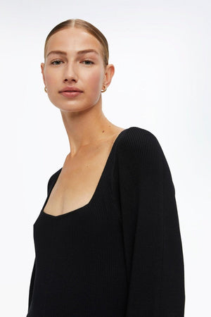 Agnes neulottu mekko - musta