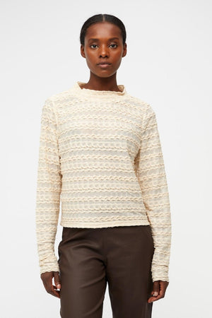 Runa Langærmet Bluse - hiekkakuori