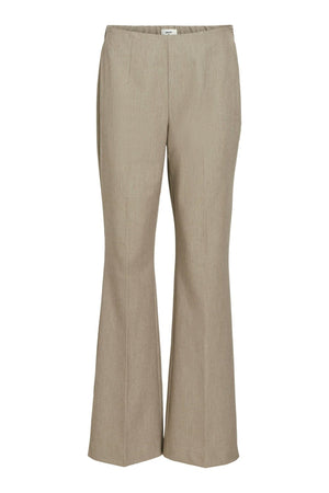 Tyma leimahtaneet housut - humus