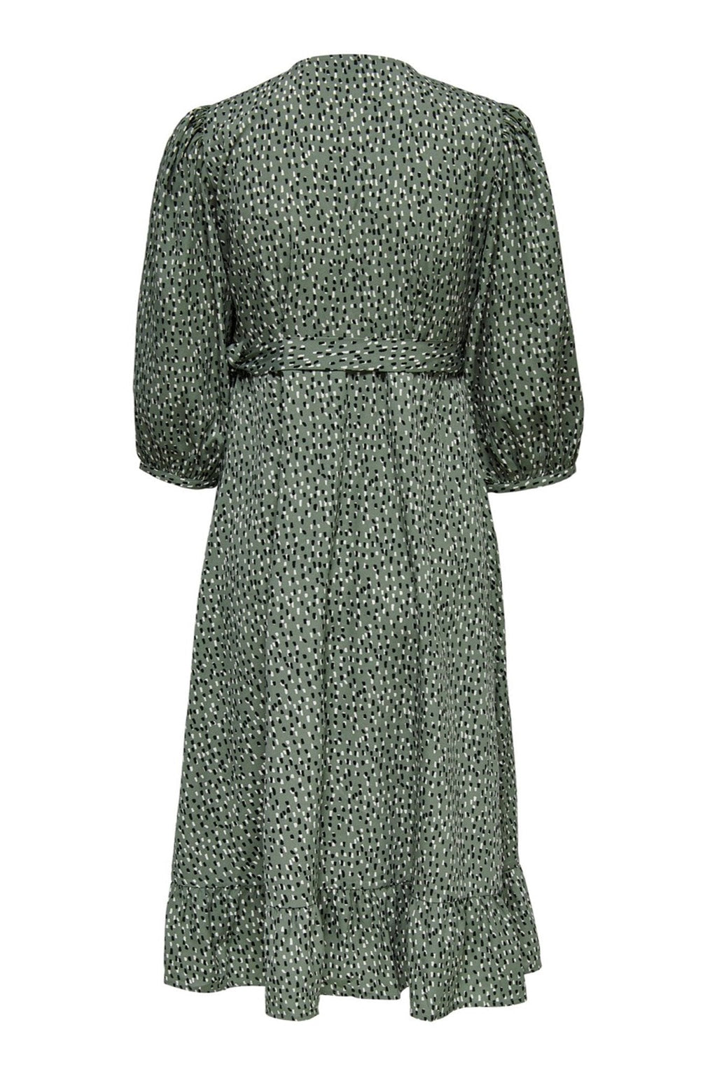 Olivia 3/4 Wrap Midi -mekko - Balsam Green