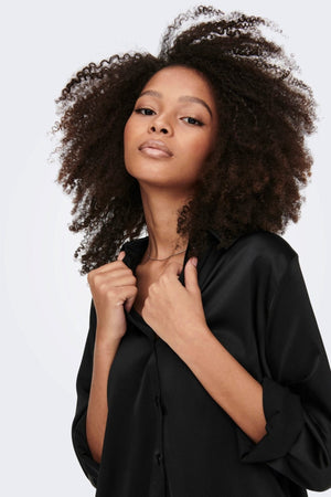 Victoria Satin -mekko - musta