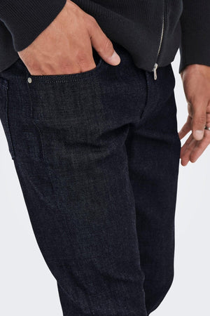 LOOM SLIM RAW -farkut - Sininen farkku