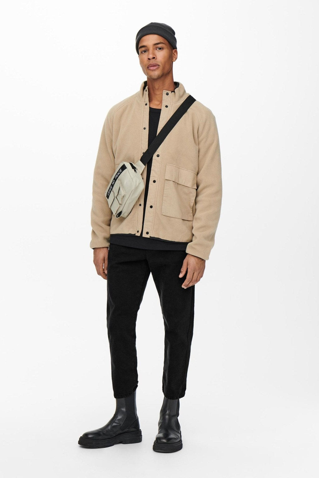 Avi beam chino twill housut - musta