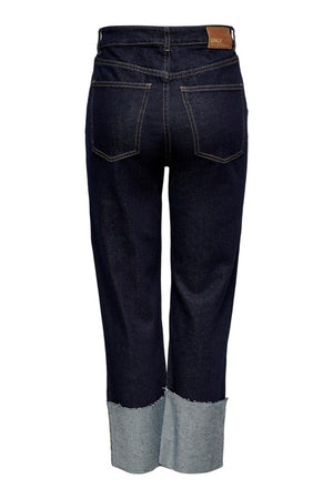 Megan korkea vyötärö farkut - denim sininen