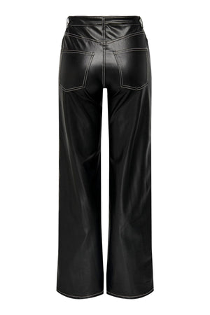 Mehukas leveä faux -nahkakyser - Lajittele