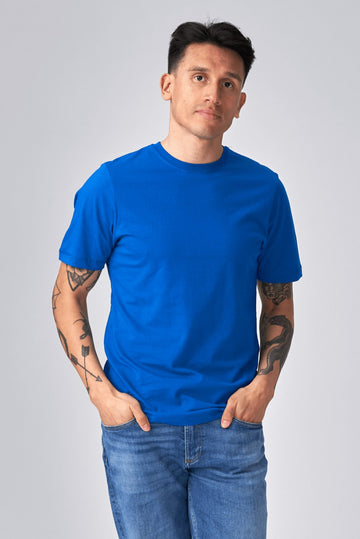 Orgaaninen perus -t -paita - sininen