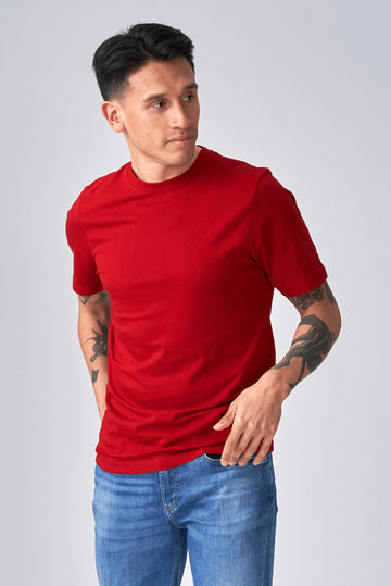 Orgaaninen perus -t -paita - punainen