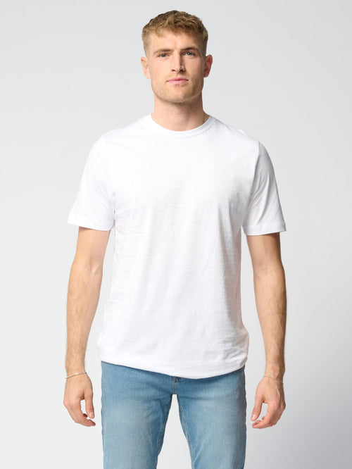 Organic Basic T-shirt - White (C.D) - TeeShoppen Group™