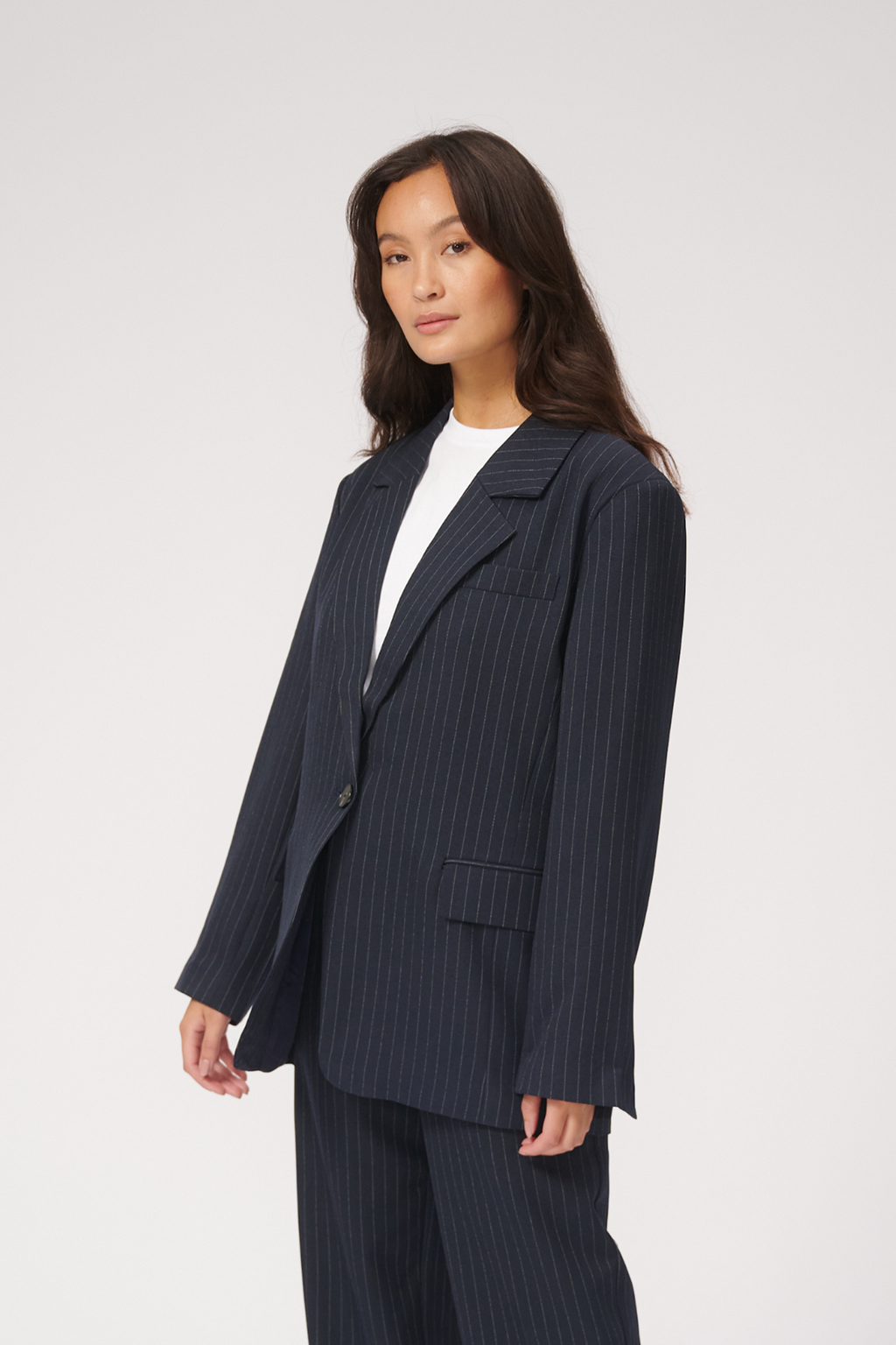 Ylisuuret bleiser - laivaston pinstripe