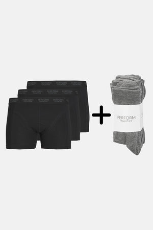 Performance Trunks (3 -Pack) ja Performance Sukat (10 kpl) - Pakettikauppa