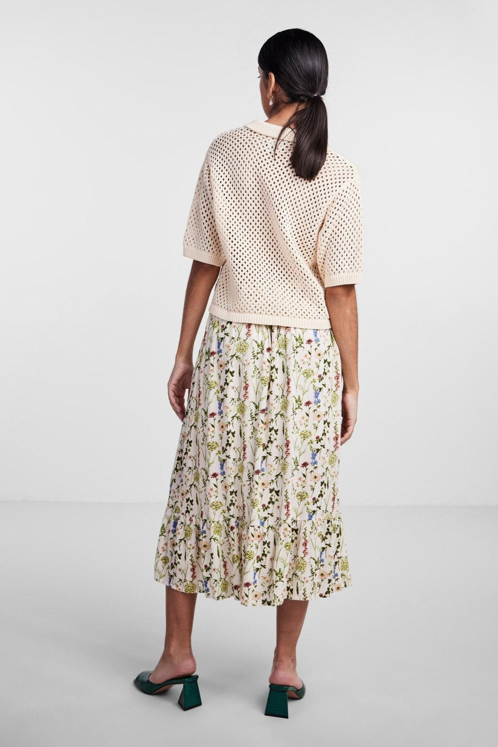 Laya neulottu polo - valkoinen savu