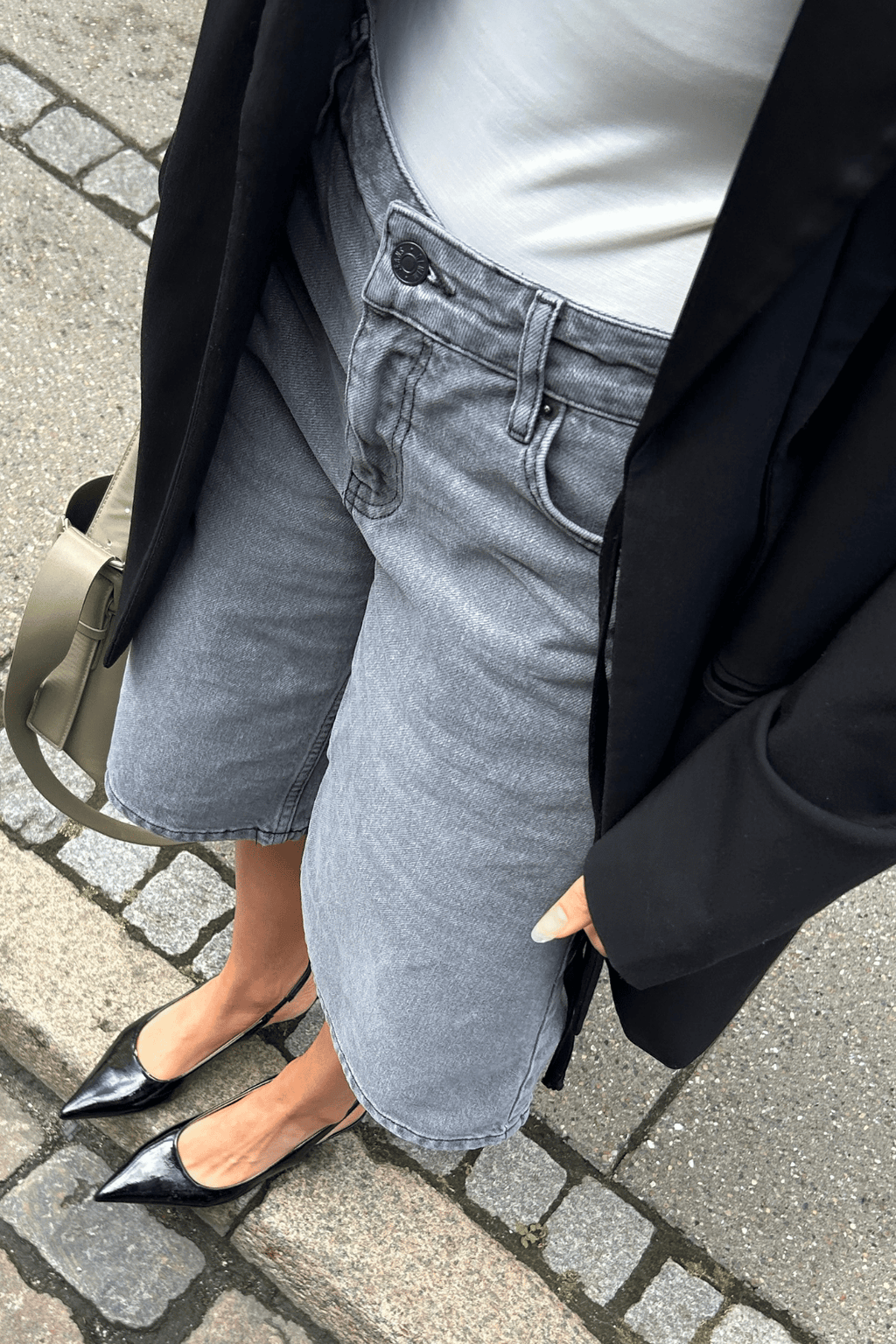 Denim Jorts - Harmaa farkku