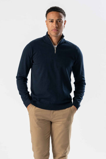 Pulloveri Half Zip - Navy