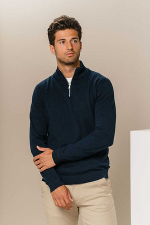 Pulloveri Half Zip - Navy