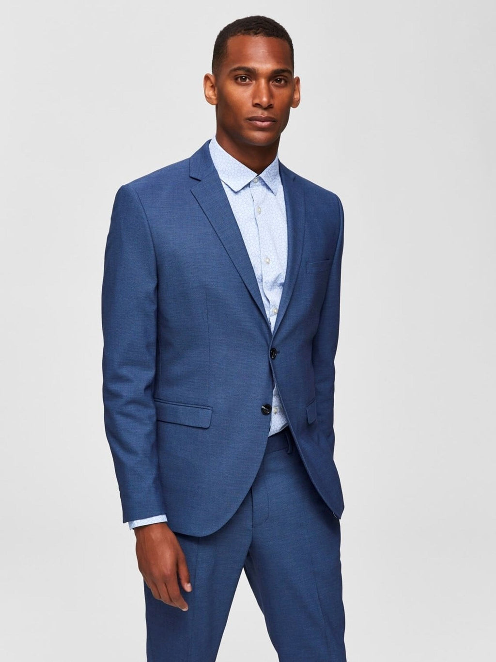 Slim -fit Blazer - tummansininen