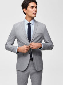 Slim Fit Blazer - vaaleanharmaa