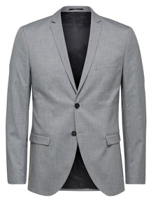 Slim Fit Blazer - vaaleanharmaa