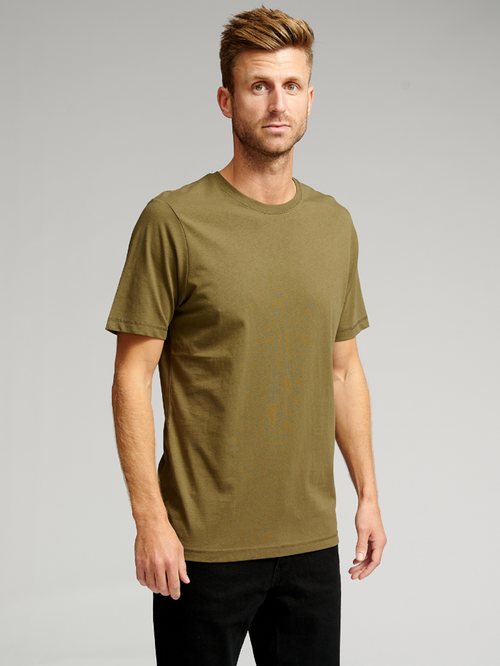 Basic T-shirt - Armygrøn - TeeShoppen - Grøn