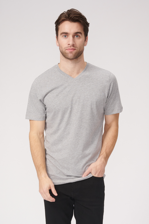 Basic vneck -t -paita - Oxford Gray