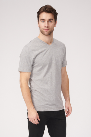 Basic vneck -t -paita - Oxford Gray