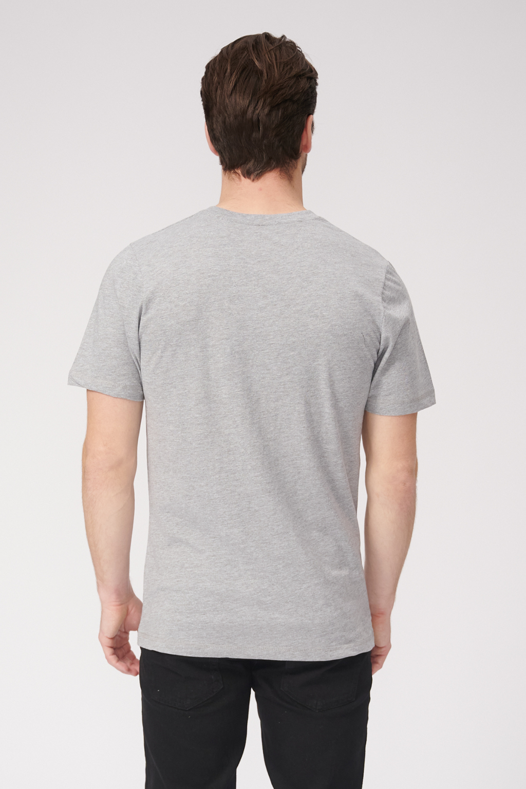 Basic vneck -t -paita - Oxford Gray