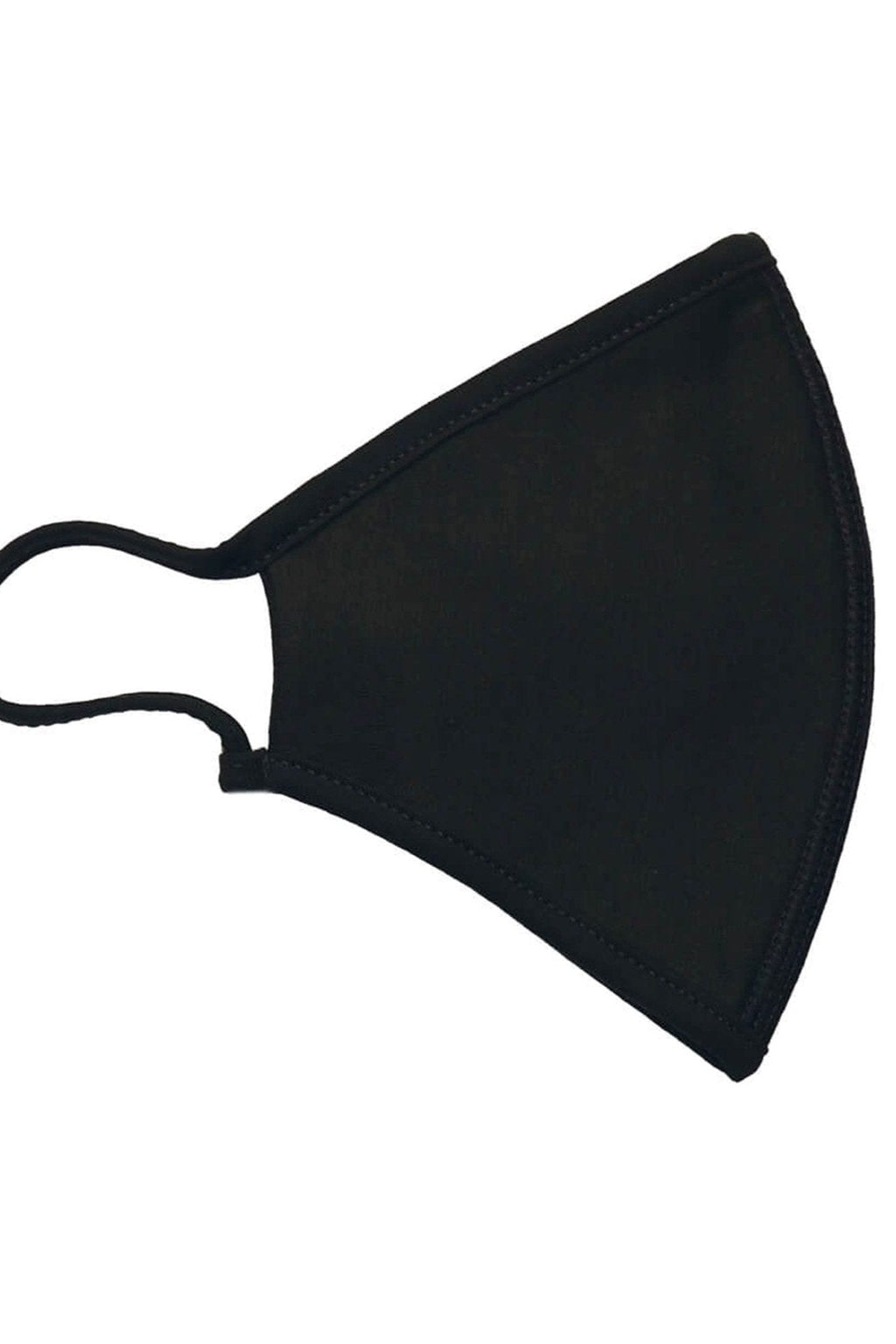 Kangasmaski 3 kerroksella - musta (orgaaninen puuvilla)