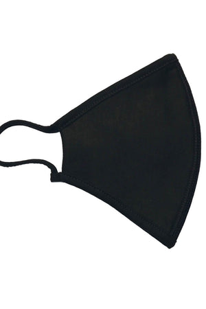 Kangasmaski 3 kerroksella - musta (orgaaninen puuvilla)