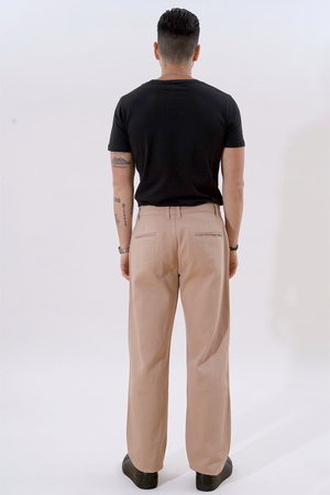 Straight Cotton Chino - beige