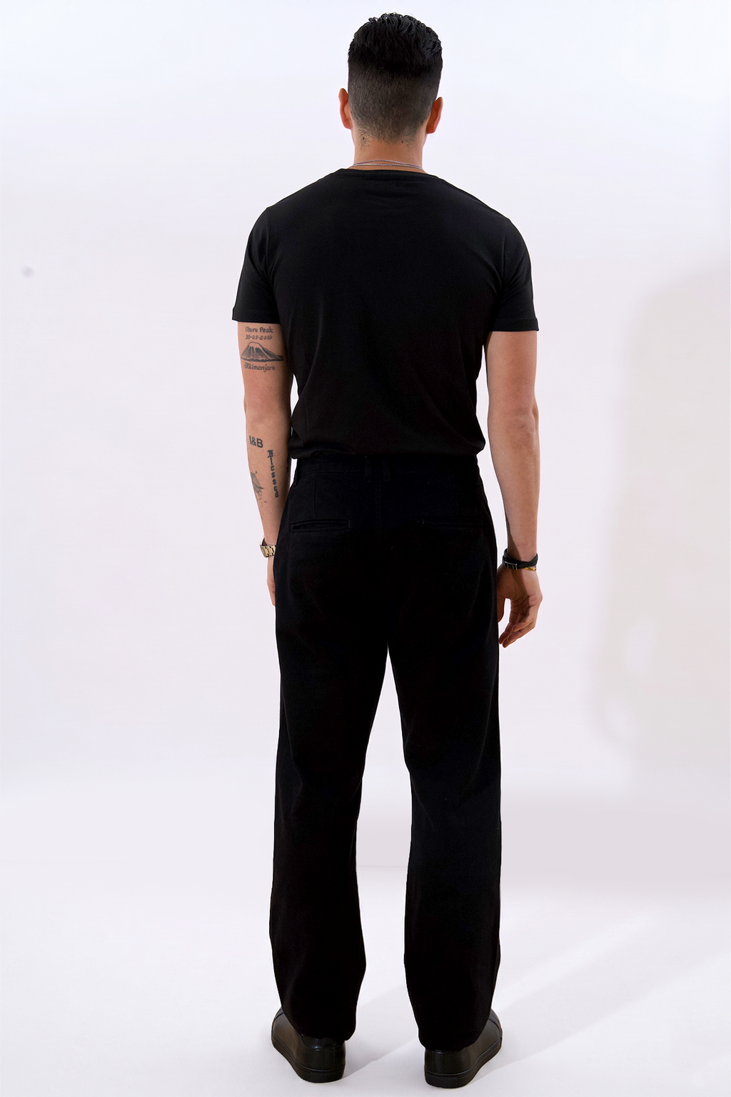 Straight Cotton Chino - musta