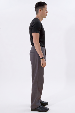 Straight Cotton Chino - harmaa