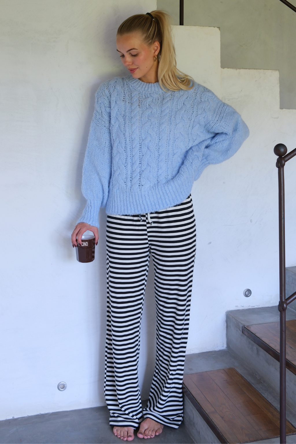 Stripped Pants - Sininen
