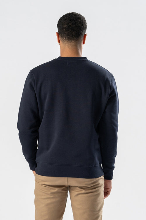 Sweatshirt Crewneck - Navy - TeeShoppen Group™ - Shirt - TeeShoppen