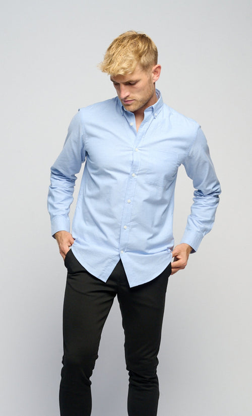 The Original Performance Oxford Shirt™️ - Cashmere Blue - TeeShoppen Group™