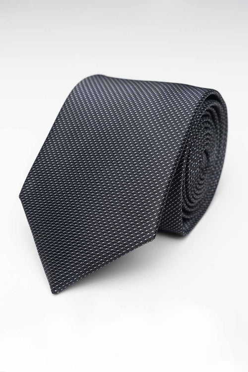 Tie - Black/Gray Dotted - TeeShoppen Group™ - Accessories - TeeShoppen