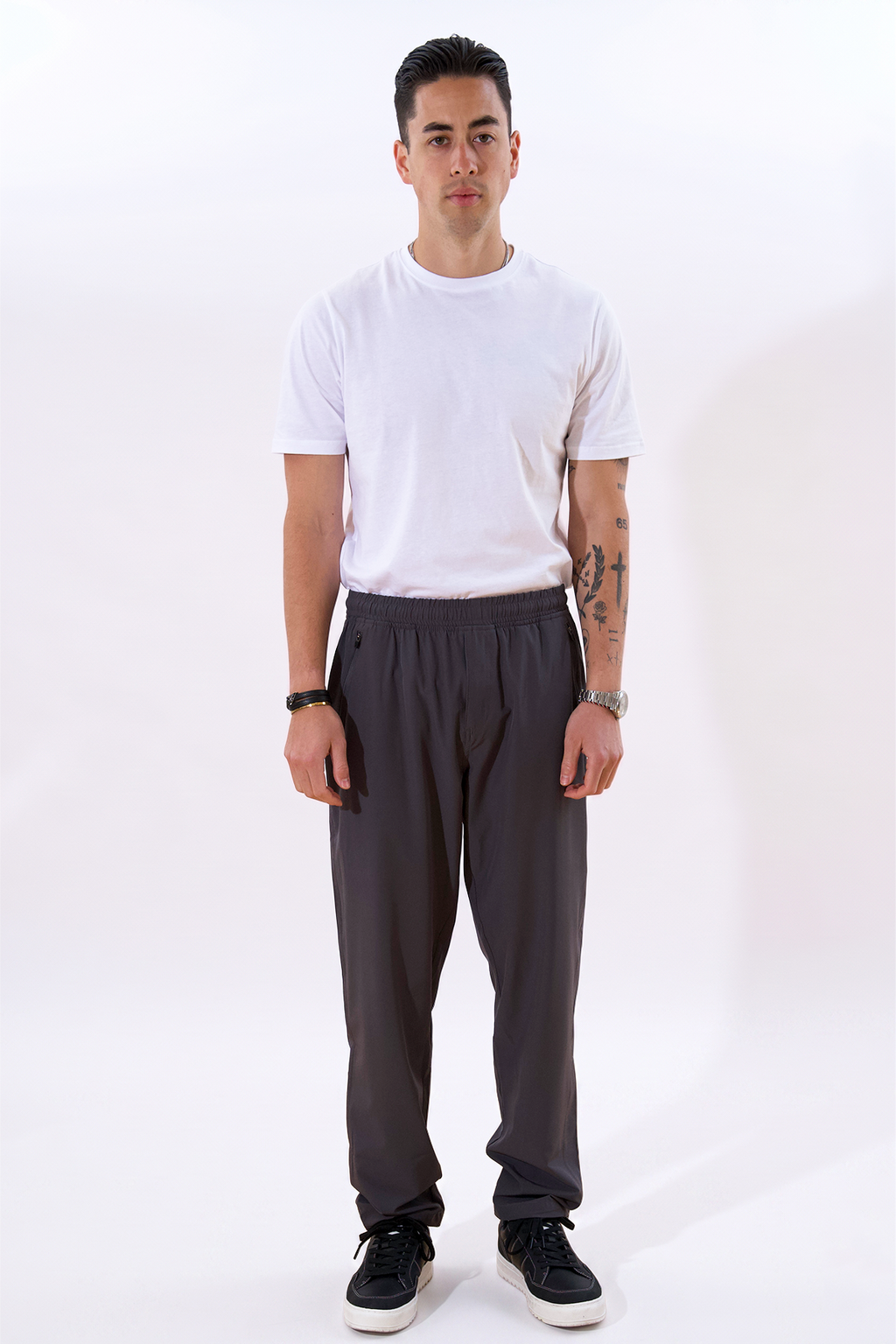 Seurata Pants - Tummanharmaa