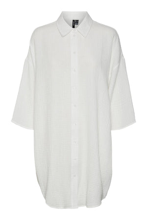 Natali ylimitoitettu paita - lumivalkoinen