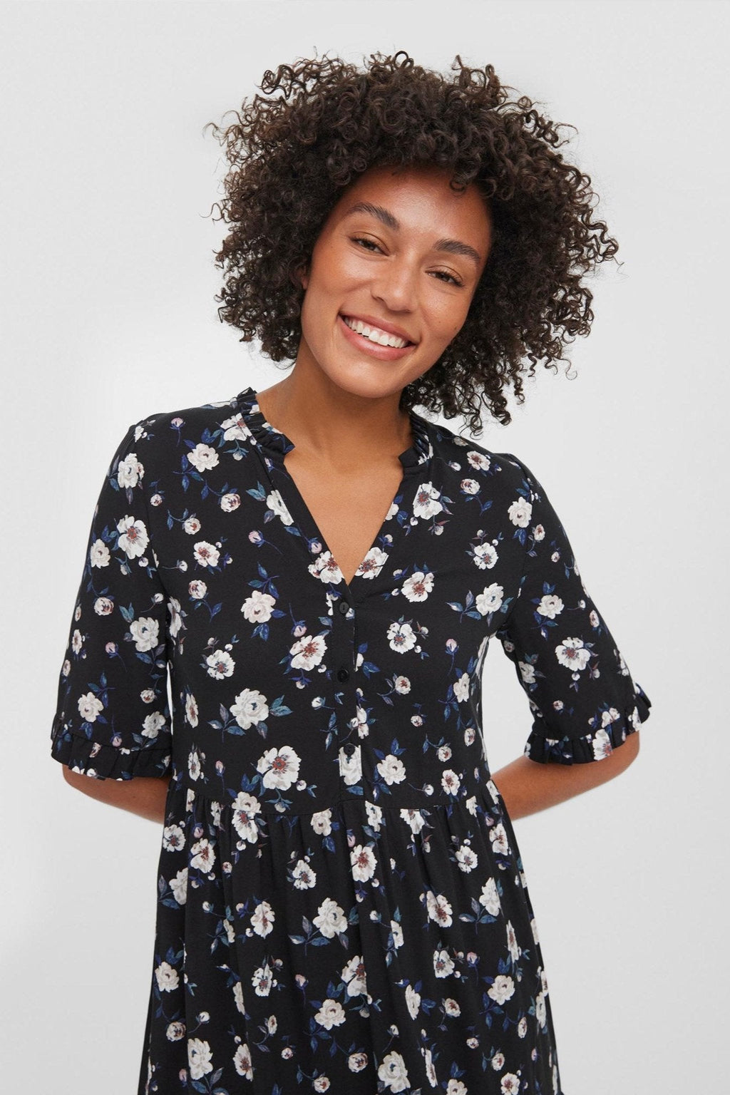 Helppo 2/4 vasikan mekko - musta