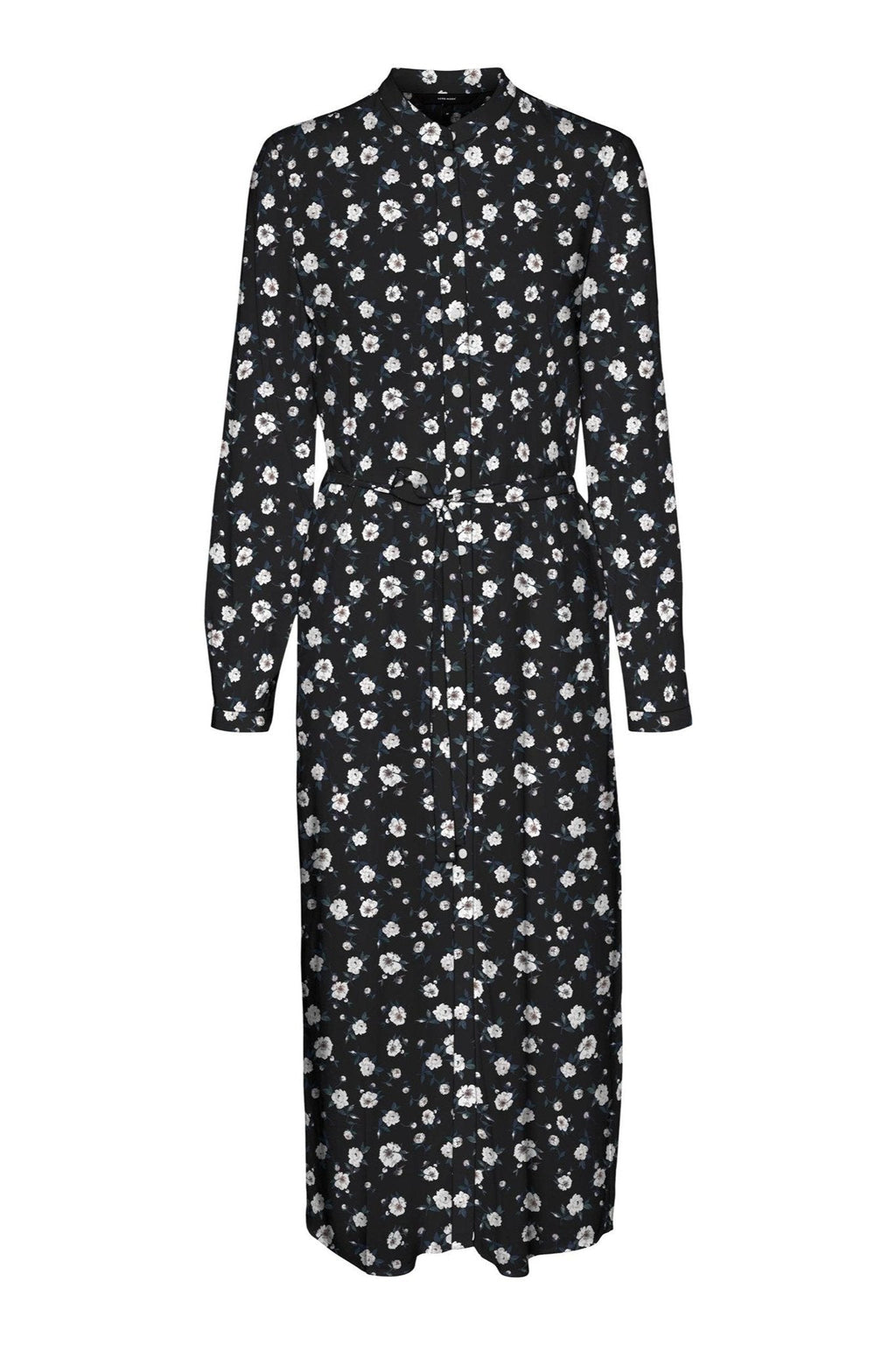 Helppo pitkähihainen paidamekko - musta