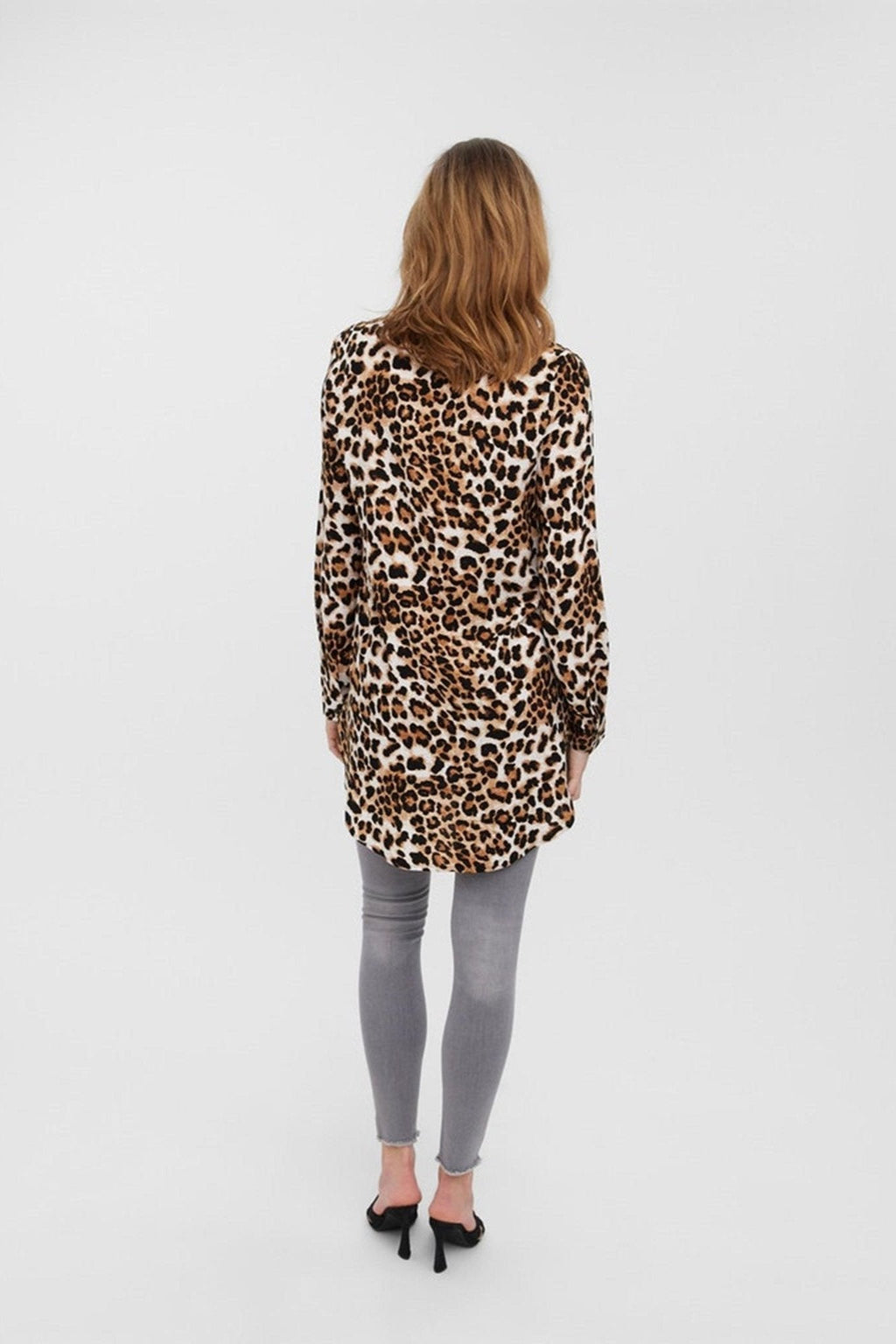 Helppo pitkä paita - ruskea