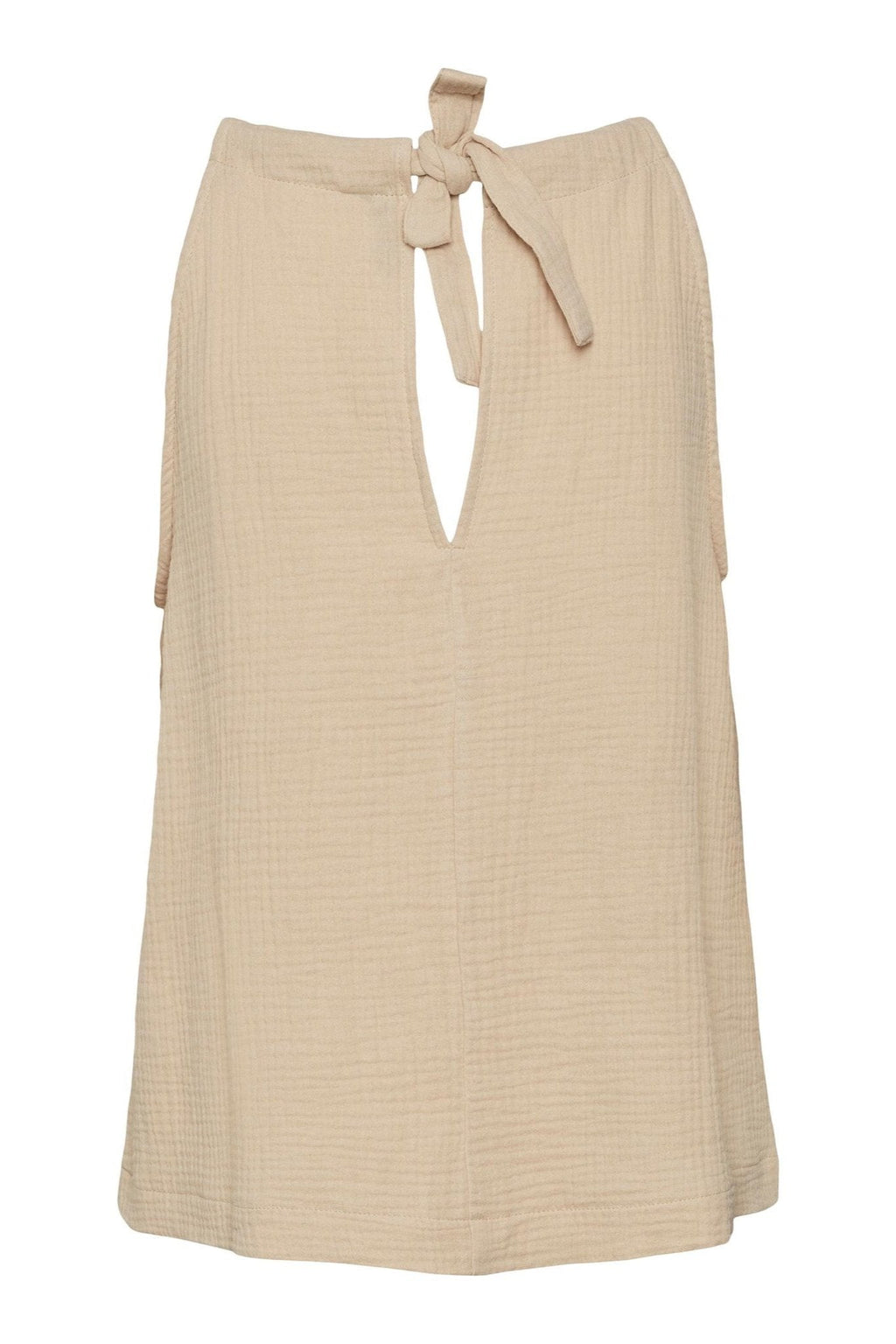 Natali halterneck Top - irlantilainen kerma