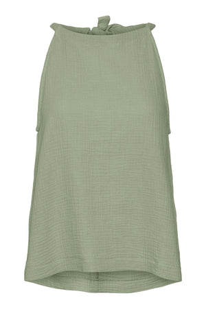 Natali halterneck Top - Reseda